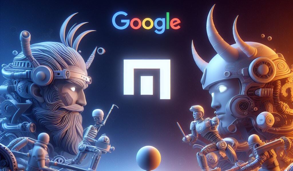 Logos google y xiaomi enfrentados.