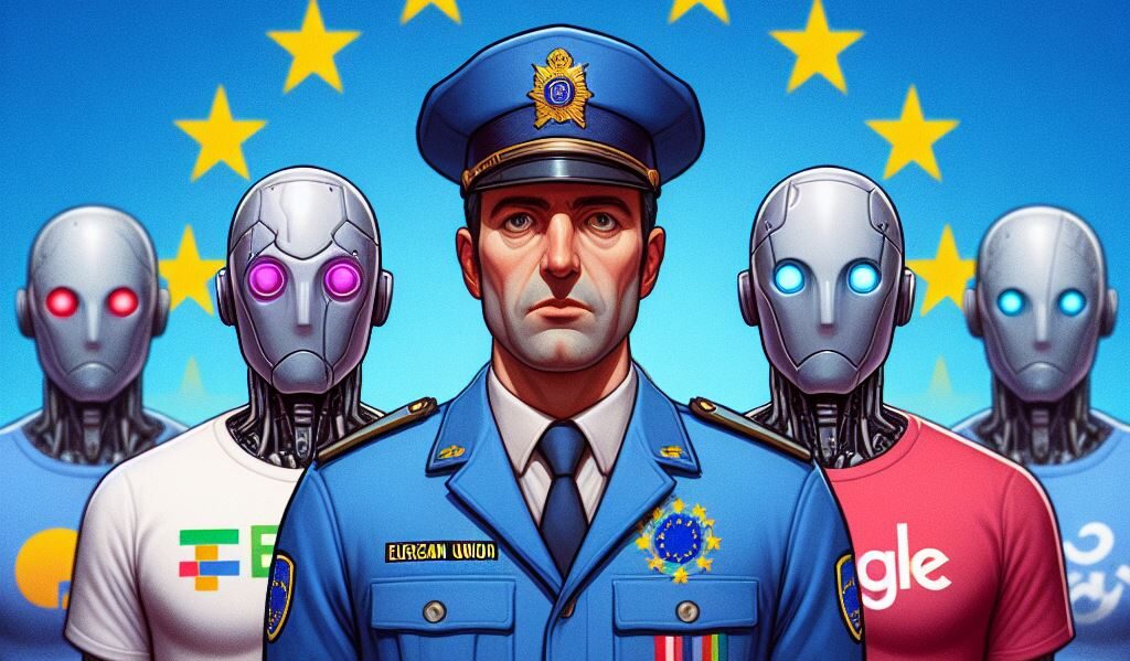 Policía de la unión europea con inteligencias artificiales de las grandes empresas tecnológicas