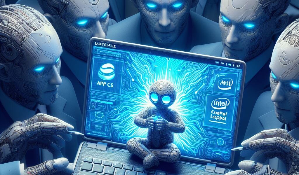 Imagen conpcetual de Intel y Microsoft definen el futuro de los AI PCs