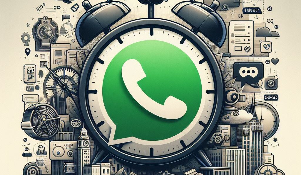 Imagen conceptual logo WhatsApp